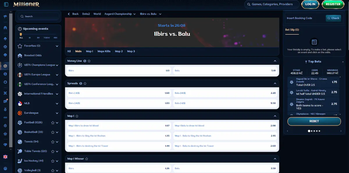 Millioner Dota 2 Wettmärkte für The International