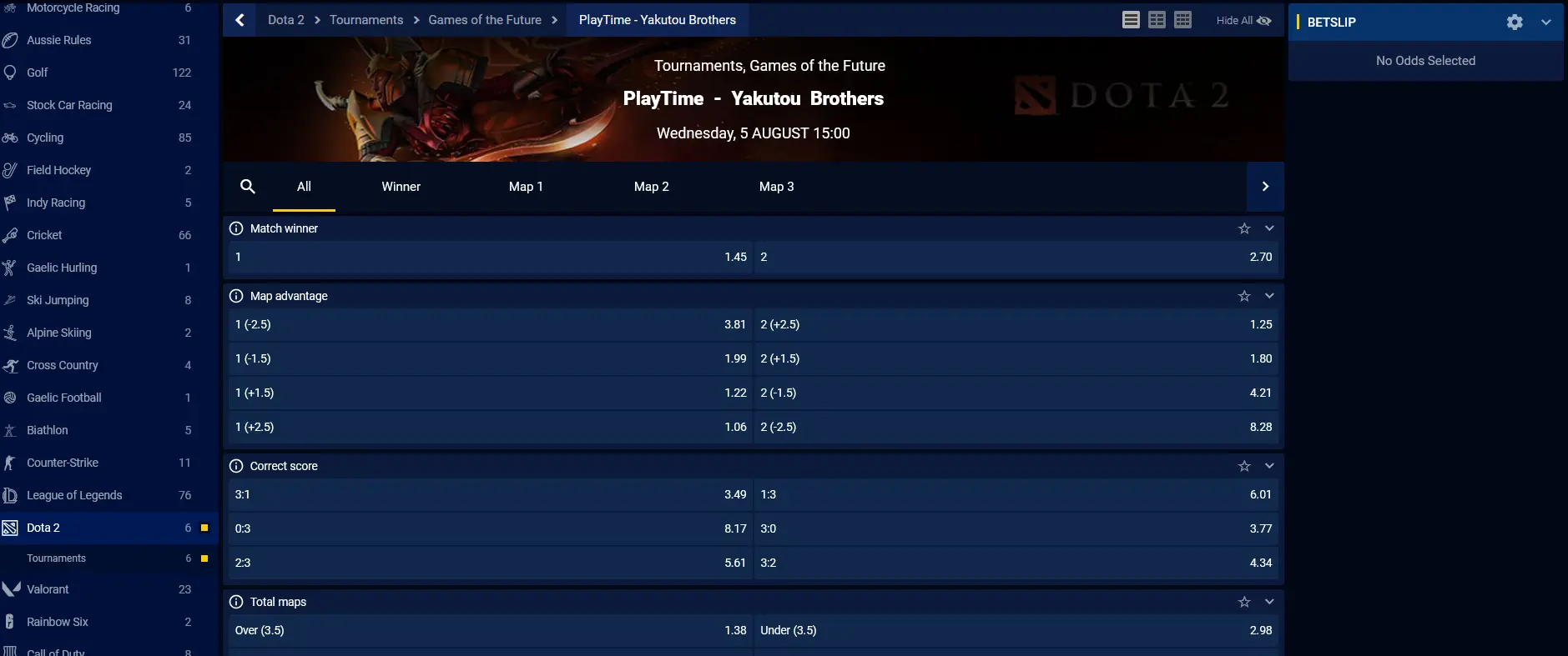 Spassino Dota-2-Markt mit First Roshan und Kill-Totals